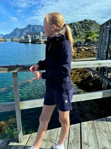 Bilde av WoolLand Romsdalseggen Shorts w.cord Girl Blue Ink